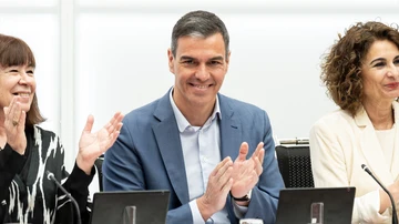Pedro Sánchez, durante una reunión de la Ejecutiva Federal en la sede del PSOE el pasado 22 de abril.