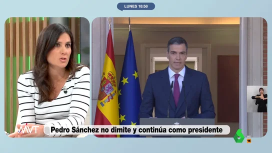 María Llapart desvela el mensaje de los socios de Pedro Sánchez: "Le van a apretar" María Llapart desvela el mensaje de los socios de Pedro Sánchez: "Le van a apretar"
