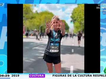 El divertido encuentro de Rocío Cano con unos fans de Aruser@s antes de la maratón de Madrid: &quot;Sin maquillar, la cosa cambia&quot;