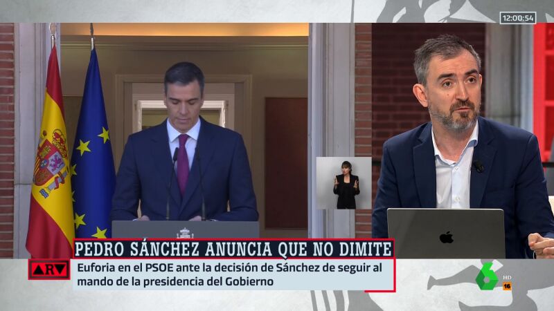 La reflexión de Escolar tras la decisión de Sánchez de quedarse: "¿Es normal llamar hijo de pu** al presidente o decirle 'que te vote Txapote?"