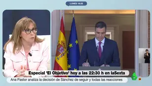 Angélica Rubio descarta la &quot;estrategia&quot; en la decisión de Pedro Sánchez