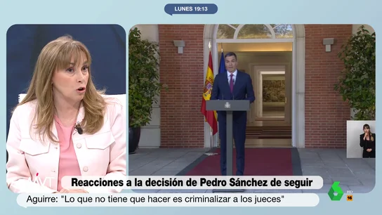 Angélica Rubio: "El único que ha amenazado a periodistas es Miguel Ángel Rodríguez y trabaja para Isabel Díaz Ayuso" Angélica Rubio contesta con contundencia a Esperanza Aguirre tras asegurar que Pedro Sánchez "criminaliza a los periodistas" y le recuerda en este vídeo que en su etapa al frente del PP madrileño "se pasaba el día atacando a los medios".