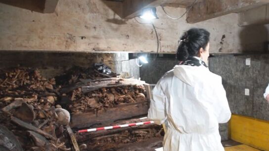 Imagen de exhumaciones en Cuelgamuros