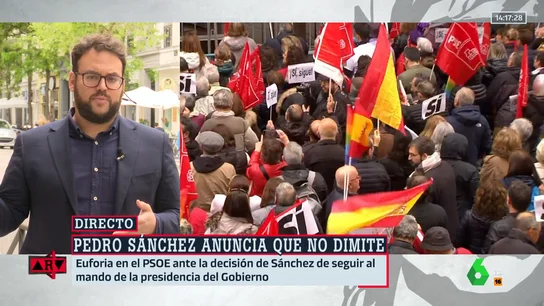 Monrosi explica que algunos dirigentes del PSOE siguen "descolocados" con Sánchez tras su decisión: "Se han enterado cuando lo ha anunciado" Monrosi explica que algunos dirigentes del PSOE siguen "descolocados" con Sánchez tras su decisión: "Se han enterado cuando lo ha anunciado"