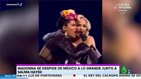 La inesperada reacción de Alfonso Arús al ver a Madonna y Salma Hayek en pleno concierto: "¿No es Nebulossa?"