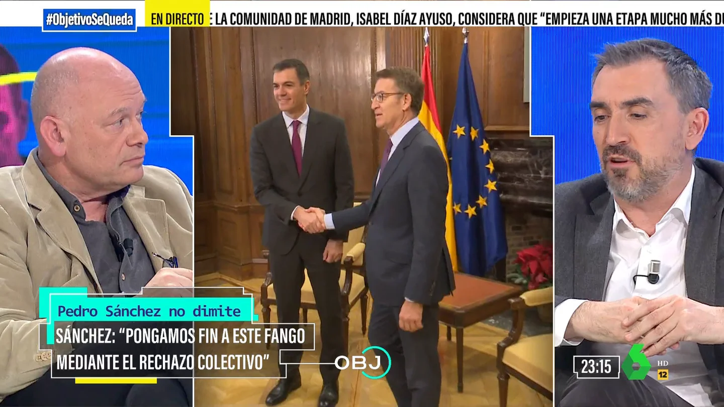 OBJETIVO - Ignacio Escolar: "He escuchado a Ayuso decir que Pedro Sánchez es un tirano que encarcelará a la oposición, es terrible" OBJETIVO - Ignacio Escolar: "He escuchado a Ayuso decir que Pedro Sánchez es un tirano que encarcelará a la oposición, es terrible"