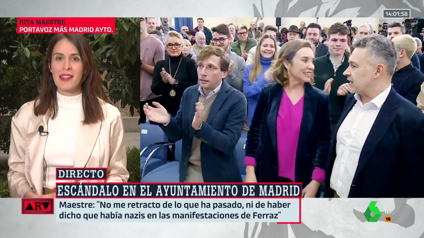 ARV- Rita Maestre, sobre el alcalde de Madrid: "Se comporta como un tuitero sin frenos" ARV- Rita Maestre, sobre el alcalde de Madrid: "Se comporta como un tuitero sin frenos"