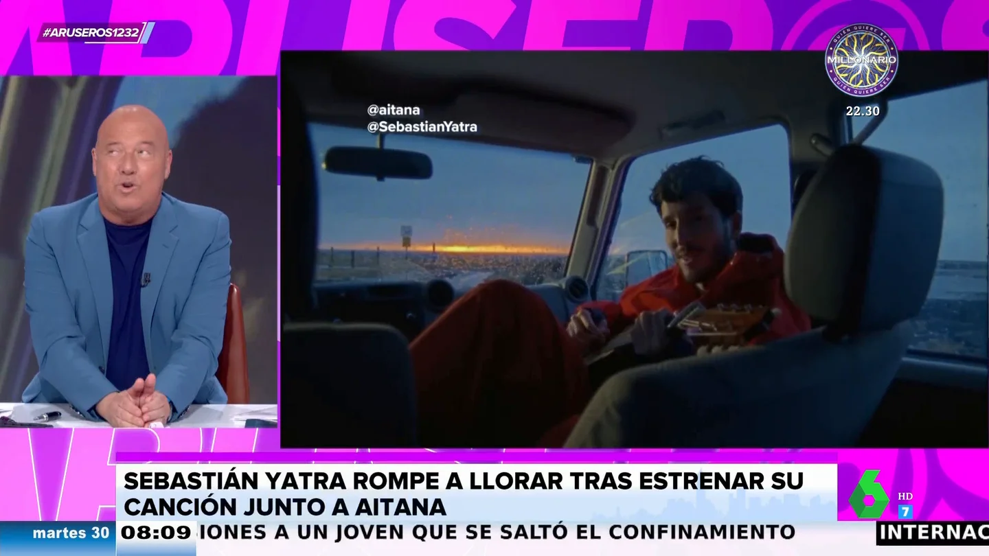 Sebastián Yatra rompe a llorar tras lanzar 'Akureyri' y dedica estas bonitas palabras a Aitana: "Ha sido un viaje increíble" Sebastián Yatra rompe a llorar tras lanzar 'Akureyri' y dedica estas bonitas palabras a Aitana: "Ha sido un viaje increíble"