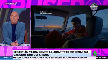 Sebastián Yatra rompe a llorar tras lanzar 'Akureyri' y dedica estas bonitas palabras a Aitana: "Ha sido un viaje increíble"