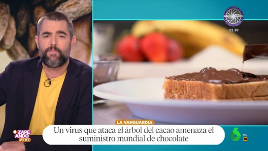 "¿Os imagináis un mundo sin chocolate? El apocalipsis va a llegar": el lamento de Dani Mateo ante el virus que amenaza el cacao "¿Os imagináis un mundo sin chocolate? El apocalipsis va a llegar": el lamento de Dani Mateo ante el virus que amenaza el cacao
