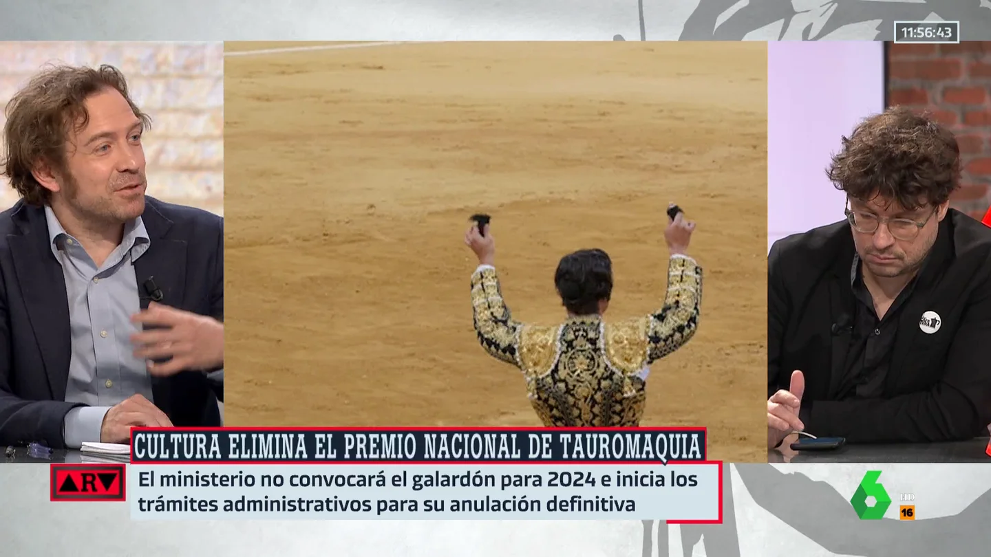 "De repente le puede hacer un favor a los toros": Daniel Gascón, sobre la decisión de Cultura de quitar el Premio Nacional de Tauromaquia "De repente le puede hacer un favor a los toros": Daniel Gascón, sobre la decisión de Cultura de quitar el Premio Nacional de Tauromaquia