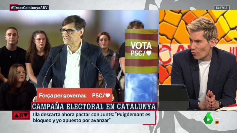  Juanma Romero revela qué hará Illa tras las elecciones en Cataluña si es la lista más votada: "La opción preferida por él es que..."