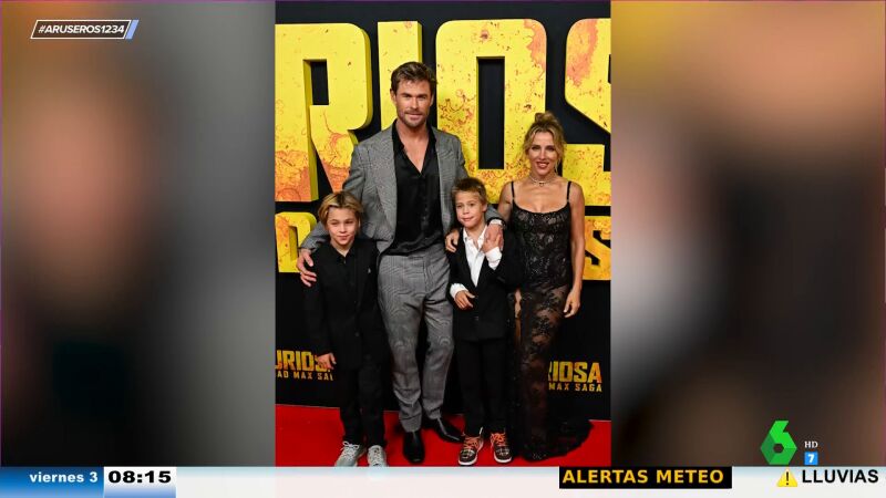 Los hijos de Elsa Pataky y Chris Hemsworth debutan en una alfombra roja: así son los pequeños Sasha y Tristan