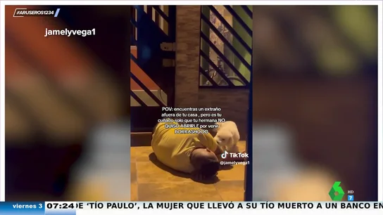 Se encuentra a su cuñado durmiendo en la entrada porque su hermana no le ha abierto la puerta por llegar en estado de embriaguez Se encuentra a su cuñado durmiendo en la entrada porque su hermana no le ha abierto la puerta por llegar en estado de embriaguez