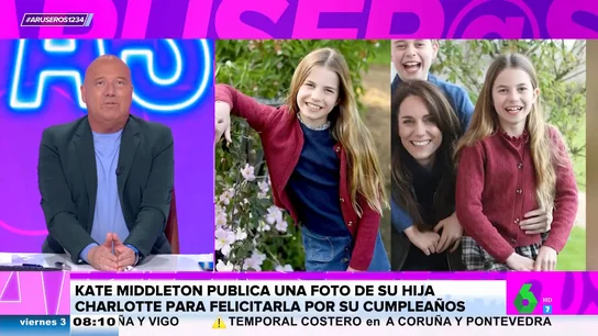 Alfonso Arús, al ver la foto de Kate Middleton donde su hija repite chaqueta: "La austeridad se va al traste con una corona de diamantes" Alfonso Arús, al ver la foto de Kate Middleton donde su hija repite chaqueta: "La austeridad se va al traste con una corona de diamantes"