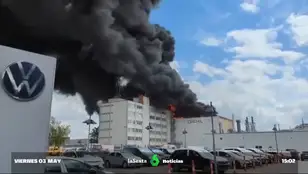 Incendio en una fábrica de armas de Berlín