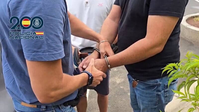 Imagen de una detención de la Policía Nacional