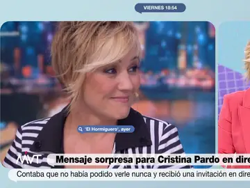 Cristina Pardo llora al recibir una invitación de la hermana de Rafa Nadal