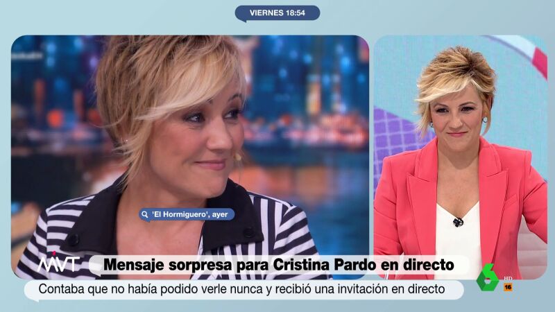 Cristina Pardo llora al recibir una invitación de la hermana de Rafa Nadal