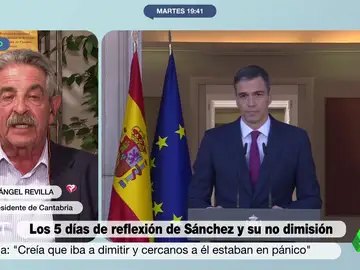 La reflexión de Miguel Ángel Revilla sobre Pedro Sánchez: &quot;Consigue unanimidad en el PSOE, excluyendo a las viejas glorias que siguen denostándole&quot;