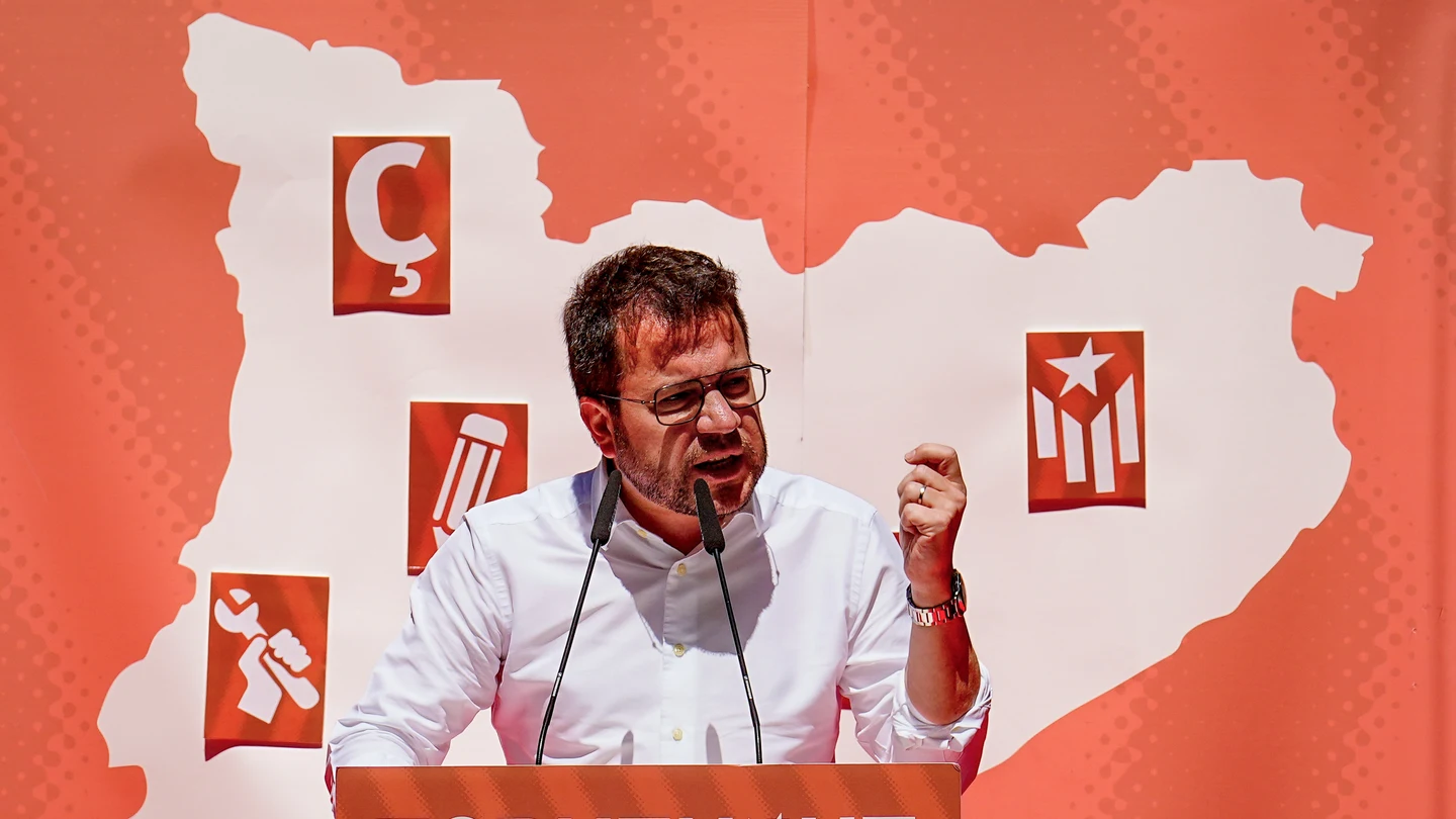El presidente de la Generalitat y candidato a la reelección por ERC, Pere Aragonès El presidente de la Generalitat y candidato a la reelección por ERC, Pere Aragonès