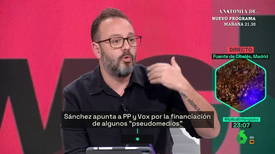 XPLICA Antonio Maestre: "A todos los partidos políticos les parece bien que haya censura a los periodistas; en algún momento la han ejercido" XPLICA Antonio Maestre: "A todos los partidos políticos les parece bien que haya censura a los periodistas; en algún momento la han ejercido"