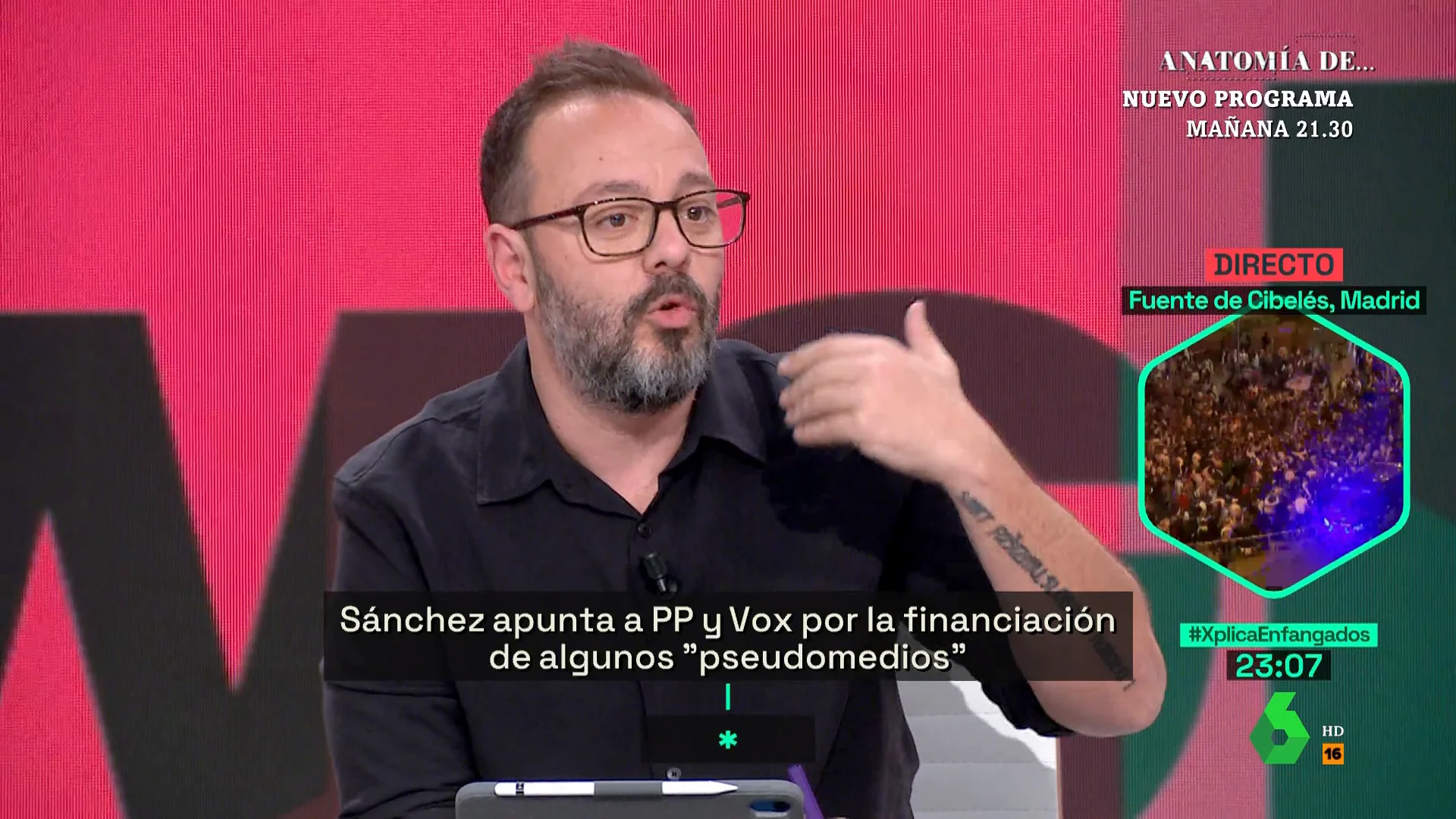 XPLICA Antonio Maestre: "A todos los partidos políticos les parece bien que haya censura a los periodistas; en algún momento la han ejercido"