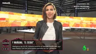 Ana Pastor, sobre el debate de las elecciones catalanas de laSexta: &quot;Va a ser decisivo&quot;
