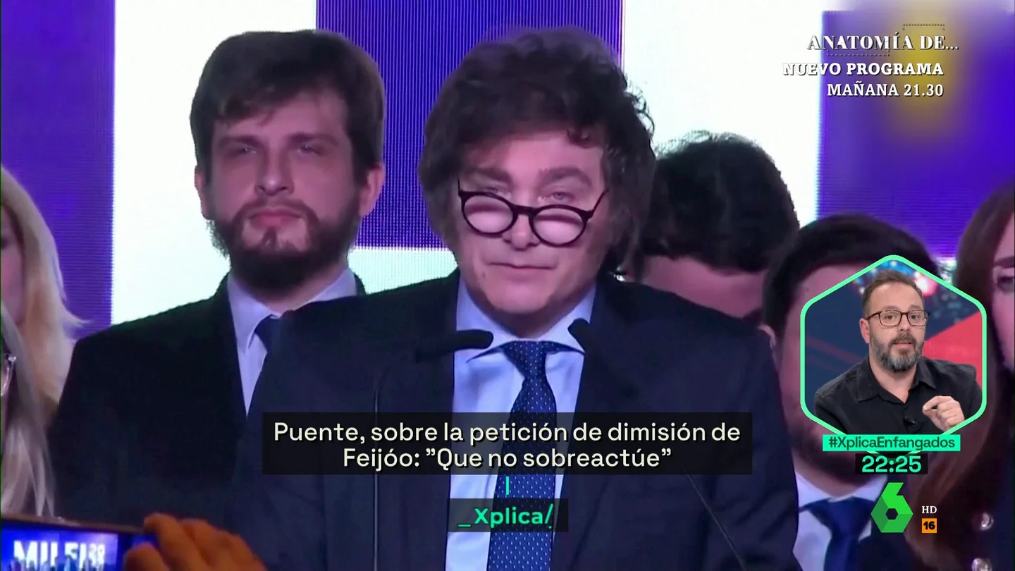 XPLICA Antonio Maestre enumera los vínculos del PP con el presidente argentino Javier Milei XPLICA Antonio Maestre enumera los vínculos del PP con el presidente argentino Javier Milei