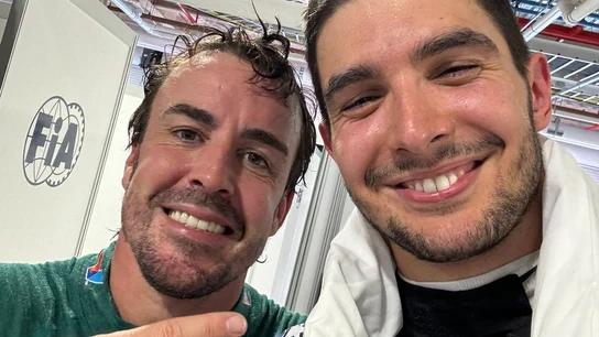 Fernando Alonso y Esteban Ocon después del GP de Miami Fernando Alonso y Esteban Ocon después del GP de Miami