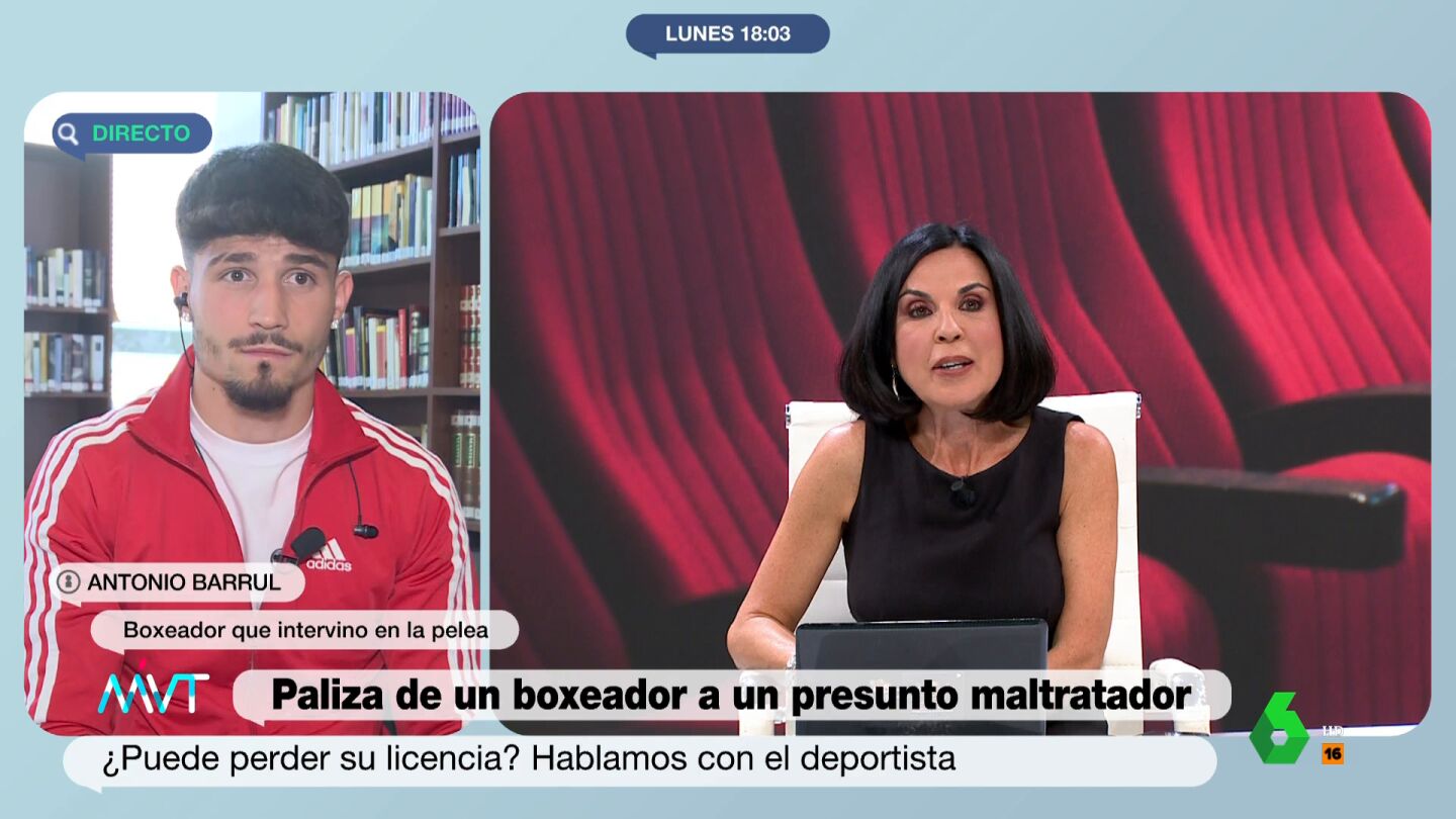 "Comprendo que hay quien dir&aacute; 'tolerancia cero', pero lo que hemos visto es una agresi&oacute;n", comenta Beatriz de Vicente sobre la pelea en un cine de Le&oacute;n durante una pel&iacute;cula infantil. En este v&iacute;deo, la abogada cruza algunas palabras con el boxeador.