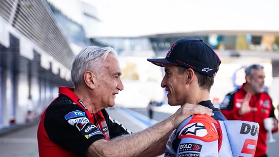 Davide Tardozzi y Marc Márquez Davide Tardozzi y Marc Márquez