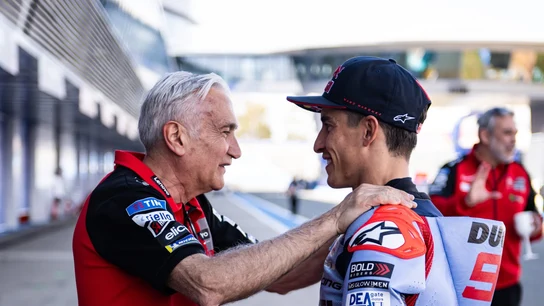 Davide Tardozzi y Marc Márquez Davide Tardozzi y Marc Márquez