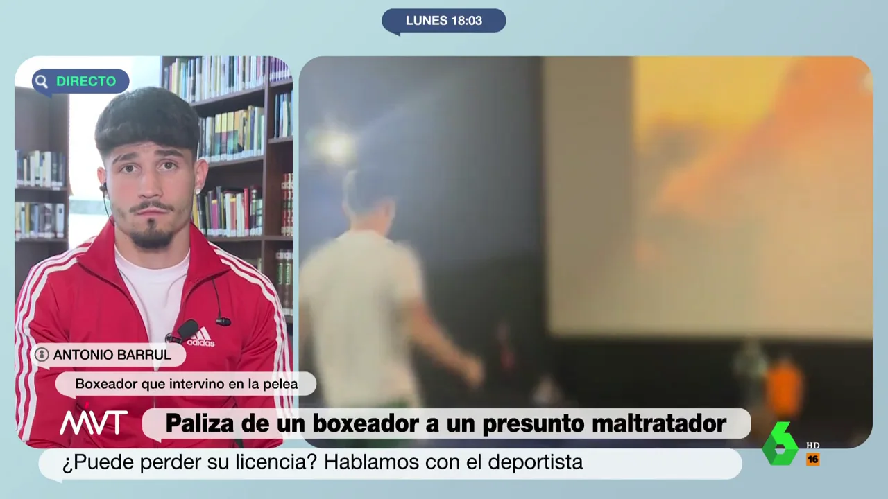 El boxeador Antonio Barrul cuenta su pelea con un maltratador en un cine: "[La víctima] le dijo 'Estás loco, márchate'"
