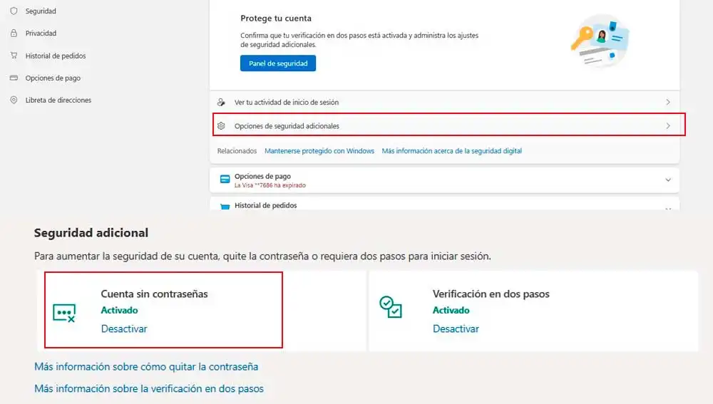 Activando el inicio sin contraseña Activando el inicio sin contraseña