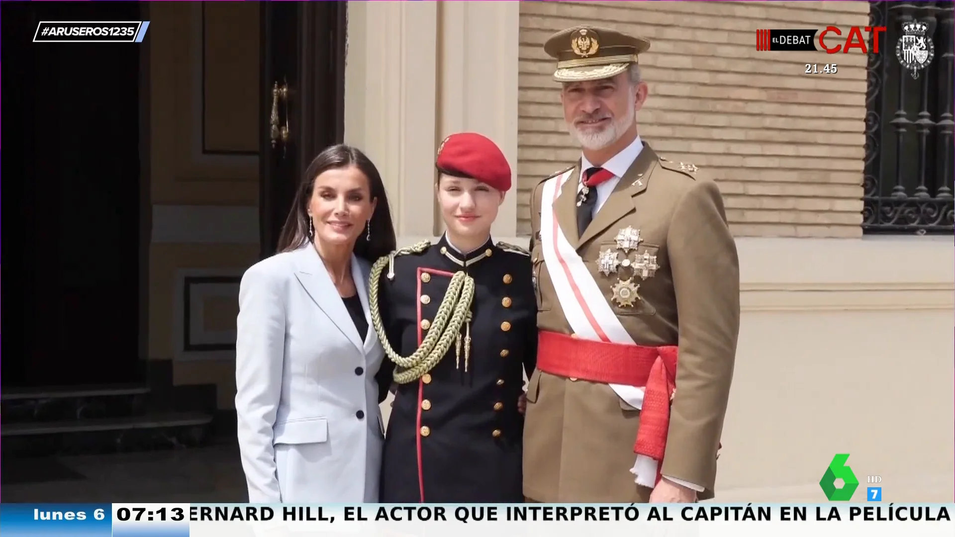 Alfonso Arús, del uniforme de la princesa Leonor con el rey Felipe y la reina Letizia: "Es el de 'Élite', me la imagino como Danna Paola"