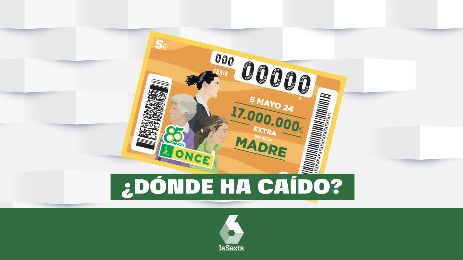 ¿Dónde han caído los 17 millones del Cupón Extra de la ONCE por el Día de la Madre de 2024?