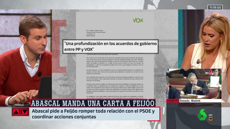 Afra Blanco, tras la carta de Vox al PP: "Le dicen lo que ya sabemos, no cumplir con la Constitución"
