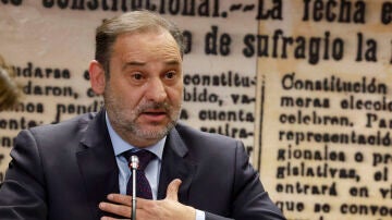 El exministro y ex secretario de Organización del PSOE José Luis Ábalos, durante su comparecencia