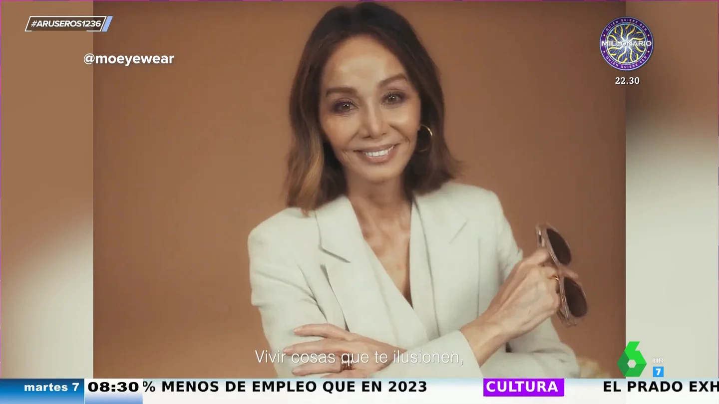 Isabel Preysler, nueva imagen de una marca de gafas tras Laura Escanes o Lolalolita: "Lleva los filtros de las influencers" Isabel Preysler, nueva imagen de una marca de gafas tras Laura Escanes o Lolalolita: "Lleva los filtros de las influencers"