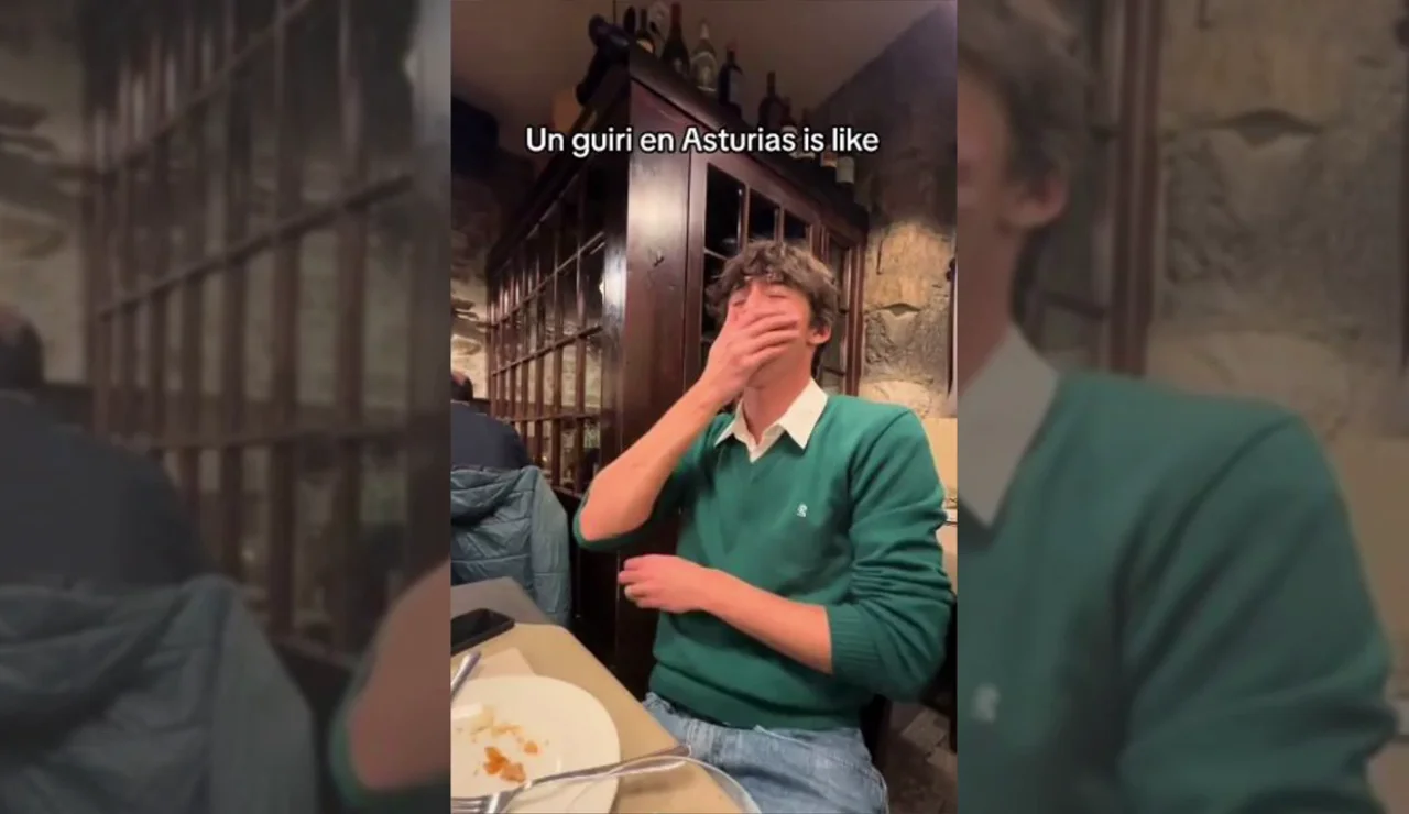 Un joven canadiense prueba por primera vez el cachopo en Asturias y su reacción se hace viral: &quot;Guiri asturiano check&quot;