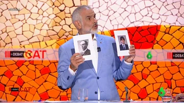 Carrizosa muestra fotos de Puigdemont y Machado en El Debat: &quot;Vean la diferencia entre un fugado y un exiliado&quot;