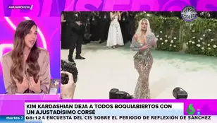 Alfonso Arús alucina con la cintura de Kim Kardashian en la Gala Met: &quot;No hay costillas, no existen&quot;