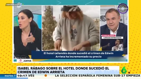 Isabel Rábago, tras subir el precio de la habitación donde murió Edwin Arrieta: "¿Cuál es la diferencia? ¿que ha habido un muerto?" Isabel Rábago, tras subir el precio de la habitación donde murió Edwin Arrieta: "¿Cuál es la diferencia? ¿que ha habido un muerto?"