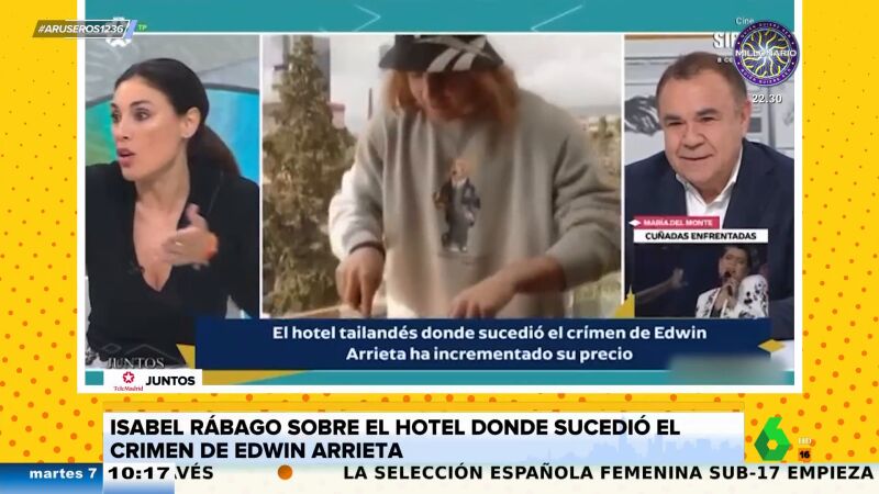 Isabel Rábago, tras subir el precio de la habitación donde murió Edwin Arrieta: "¿Cuál es la diferencia? ¿que ha habido un muerto?"
