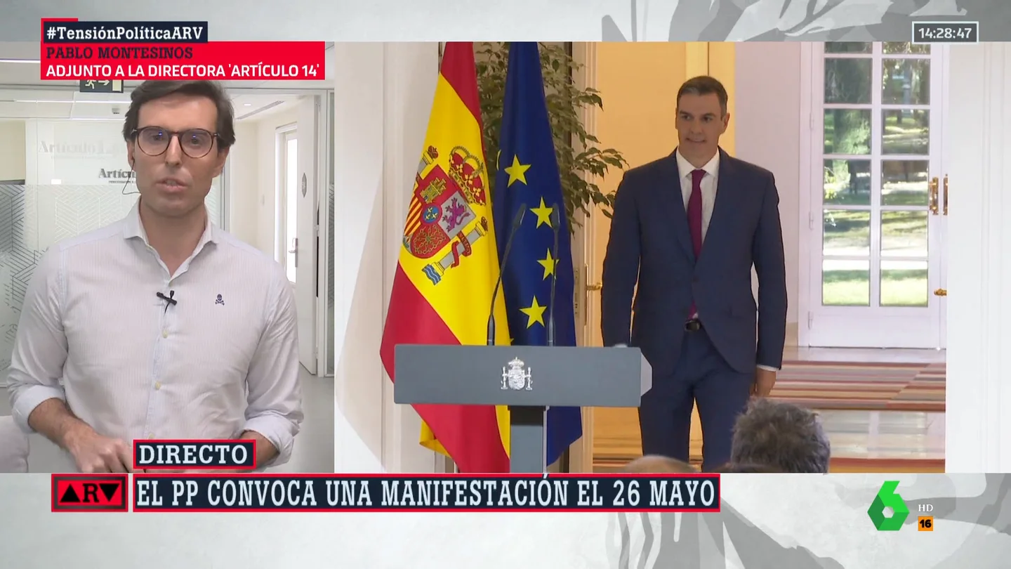 Montesinos revela que algunos barones del PP no quieren estar "manifestándose todo el día": "Hay agotamiento" Montesinos revela que algunos barones del PP no quieren estar "manifestándose todo el día": "Hay agotamiento"