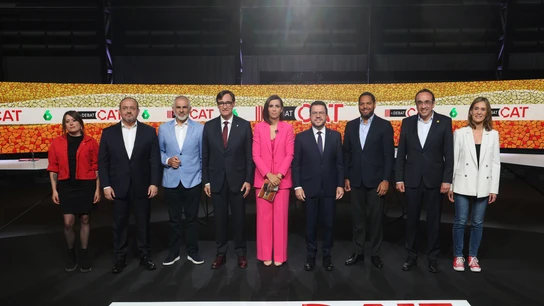 Candidatos a las elecciones catalanas, antes de participar en el debate de La Sexta Candidatos a las elecciones catalanas, antes de participar en el debate de La Sexta
