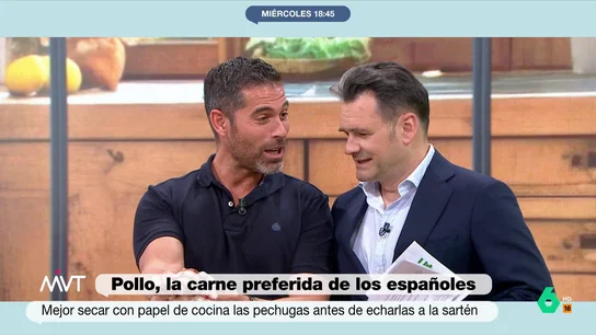 Pablo Ojeda 'recuerda' a Iñaki López su comentario sobre su chaqueta en la Feria de Abril "Me han comentado que dijiste que la chaqueta me quedaba corta", recuerda Pablo Ojeda a Iñaki López su comentario durante la Feria de Abril en un divertido momento donde el nutricionista aprovecha para responder al presentador.