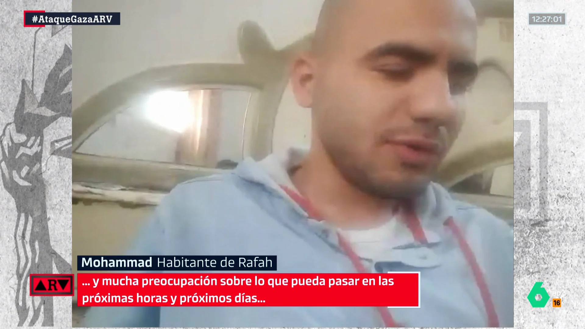 ARV- El duro testimonio de un habitante de Rafah: "Hay mucho miedo y preocupación"