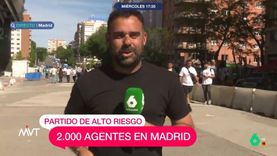 M&aacute;s Vale Tarde conecta con Javier Bastida, que desde los alrededores del Santiago Bernab&eacute;u, donde hoy el Real Madrid disputa las semifinales de la Champions League, analiza el operativo de seguridad organizado en torno al partido.
